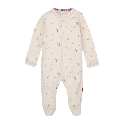 Fix It Friends Organic Cotton Footie, 0-3M