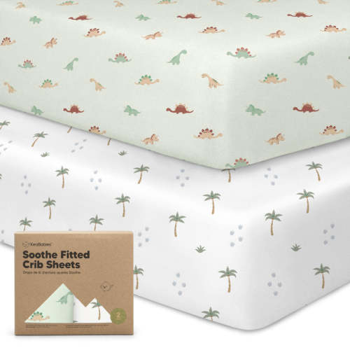 Soothe Fitted Crib Sheet (Roarsome) Roarsome / 52 x 28