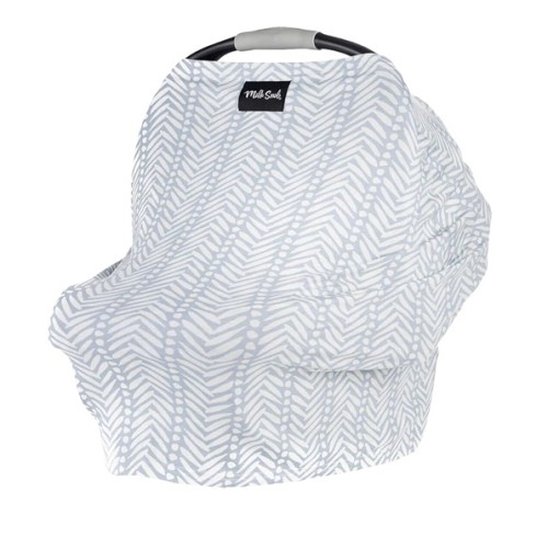 Milk Snob Original 5-in-1 Cover - Added Privacy for Breastfeeding, Baby Car Seat, Carrier, Stroller, High Chair, Shopping Cart, Lounger Canopy - Newborn Essentials, Nursing Top, Soho