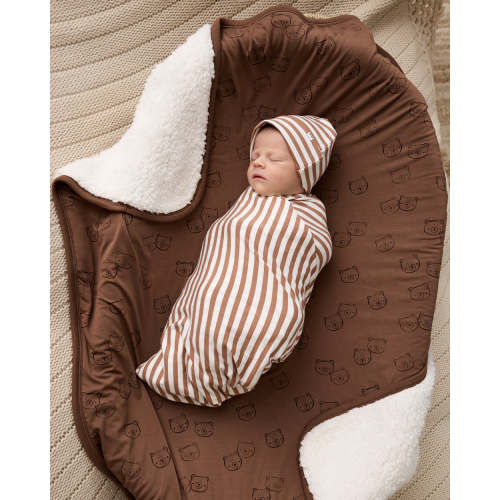 Teddy Tracks Mini Cloud Blanket® | Little Sleepies