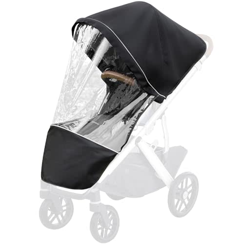 Performance Rain Shield, Rain Cover Fits for UPPAbaby Vista/Vista V2/Vista V3/Cruz/Cruz V2 Stroller, Protect from Wind/Rain/Snow/Dust, Air Vent Hole, Window with Zipper, Stroller Accessories