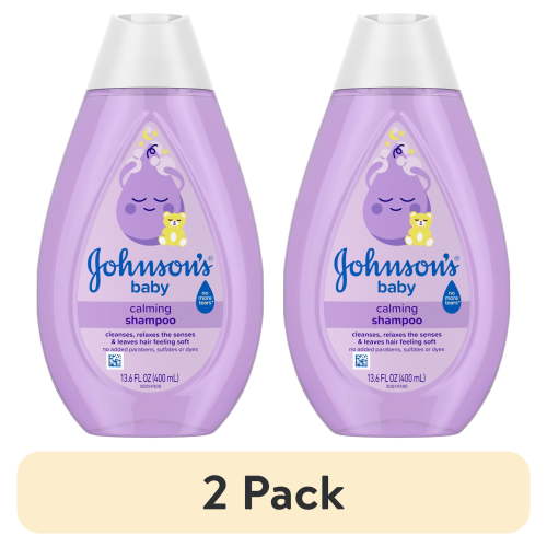 (2 pack) Johnson's Baby Calming Shampoo with NaturalCalm Aromas, 13.6 fl. oz