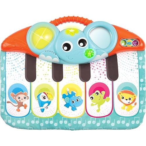 Playgro Melody 4-in-1 Music and Lights Baby Piano - Multi-Functional Kick Pad with Engaging Lights and Sounds for Babies 0+ Months - Musical Toy for On-The-Go Sensory Exploration & Developmental Fun