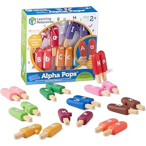 Amazon.com: Learning Resources Smart Snacks Alpha Pops, 26 Pieces, Age 2+, Toys for Toddlers, Toddler Alphabet, Learning ABC, Learning Toys, Stocking Stuffers for Kids : Toys & Games