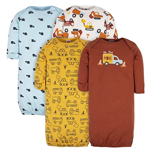 Gerber Baby Boy and Girls 4-Pack Sleeper Gown