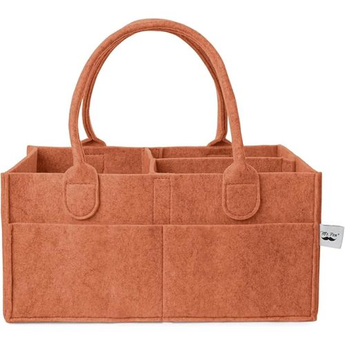 Mr. Pen- Baby Diaper Caddy Organizer, Rustic Warmth, Baby Caddy Organizer with Handle, Compact Size, Collapsible & Portable
