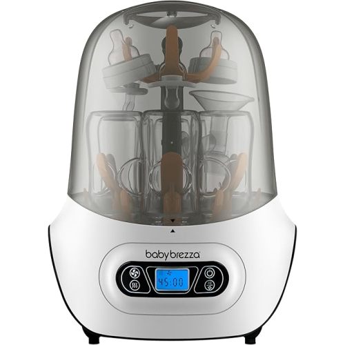 Baby Brezza Baby Bottle Sterilizer and Dryer Machine – Electric Steam Sterilization - Universal Fit - Pacifiers, Glass, Plastic, and Newborn Feeding Bottles