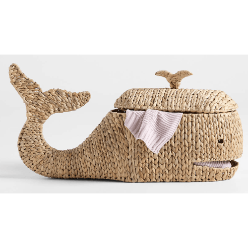 Whale Woven Floor Storage Basket