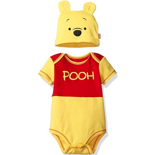 Disney Cosplay Baby Bodysuit & Hat Set Newborn to Infant Sizes