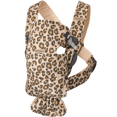 BabyBjorn Baby Carrier Mini, Cotton, Beige/Leopard