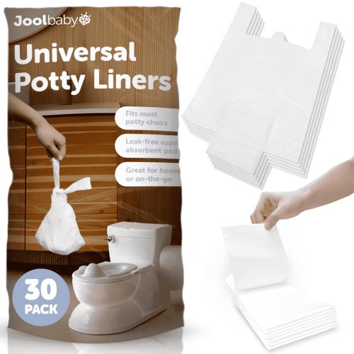 Jool Baby Universal Potty Liners, Super Absorbent, Portable, Travel, Potty Training, 30 Count