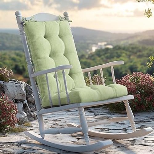 Codi Outdoor Rocking Chair Cushions, Water Resistant Rocker Chairs Replacement Cushion Set for Patio Porch Garden, Sage 1PK
