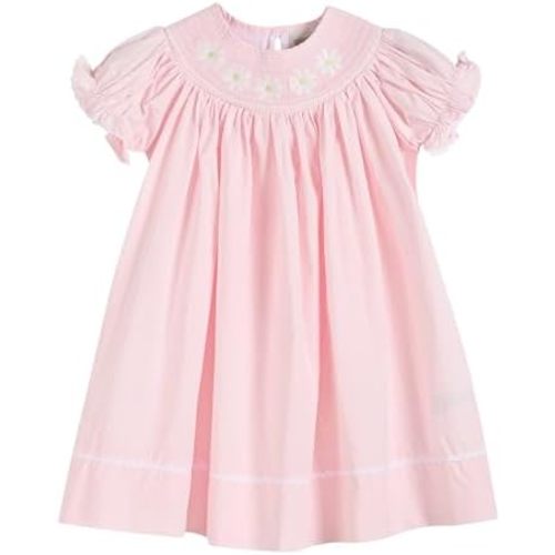 Lil cactus Baby and Girls Smocked Bishop Dress