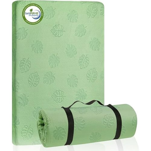 Lilian&Gema Pack and Play Mattress 38"x26", Portable Crib Mattress for Playpen, Pack N Play Mattress Topper, Soft Breathable Mini Crib Mattress with Waterproof Washable Cover for Baby Toddler