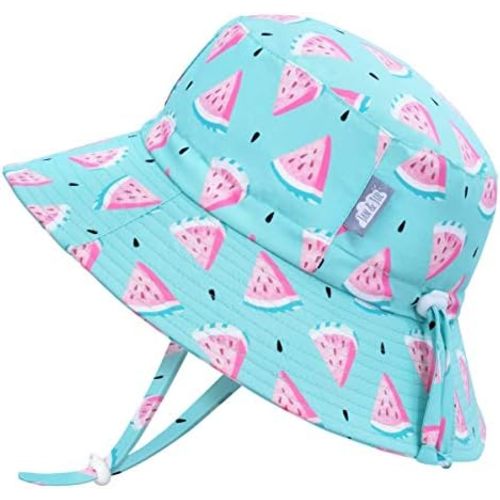 JAN & JUL Girls' Adjustable Water Resistant Bucket Sun-hat 50+ UPF