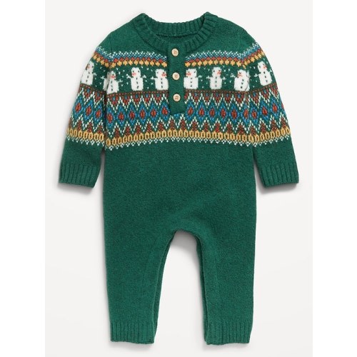 SoSoft Fair Isle Henley Sweater One-Piece for Baby