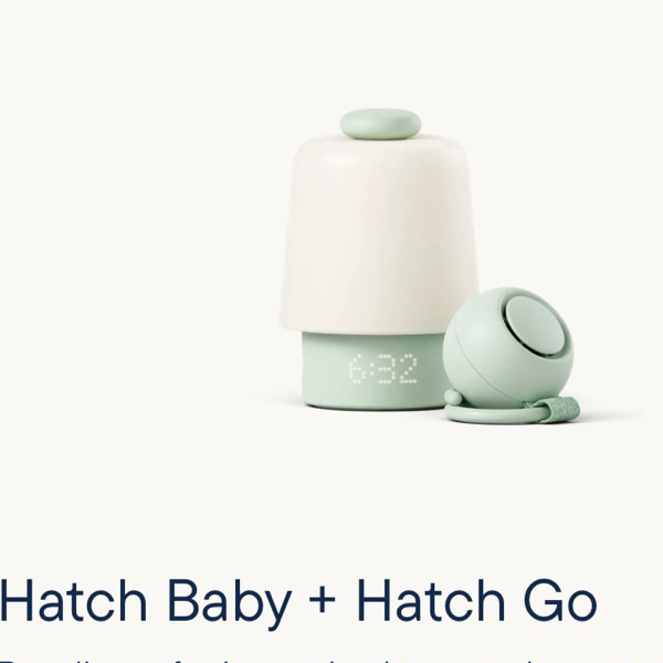 Hatch baby & go sound machine bundle