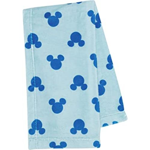 Lambs & Ivy Disney Baby Forever Mickey Mouse Blue Soft Fleece Baby Blanket