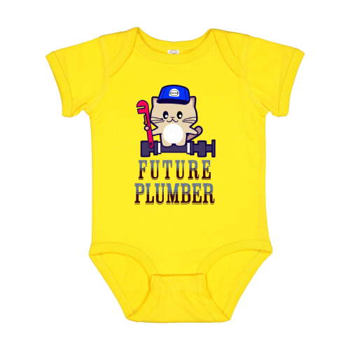 Inktastic Future Plumber Baby Boy Boys Baby Bodysuit