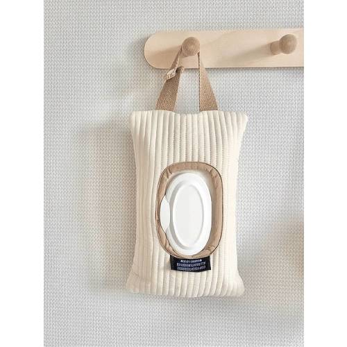 1pc Minimalist Car/Home Tissue Paper Holder, Cute Baby Stroller Wet Wipes Hanging Bag, Convenient Portable Tissue Dispenser Bag | SHEIN USA