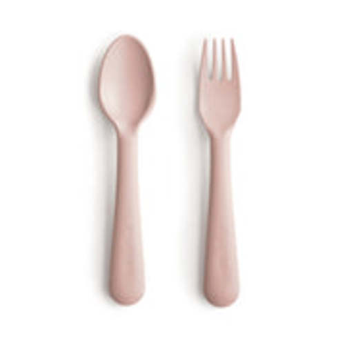 Mushie Baby Dinnerware Fork and Spoon Set