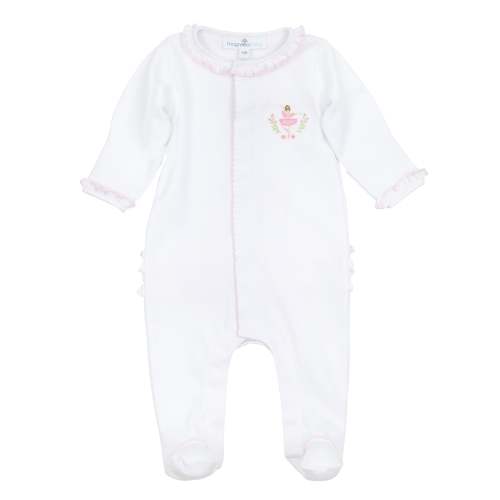 Twinkle Toes Embroidered Footie