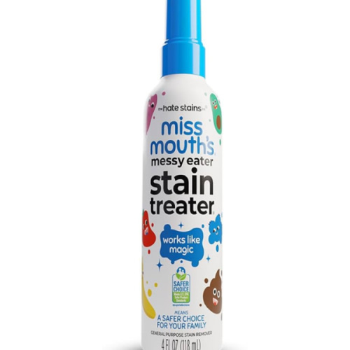 Miss Mouth's Messy Eater Stain Treater Spray - 4oz 2 Pack Stain Remover - Newborn & Baby Essentials - No Dry Cleaning Food, Grease, Coffee Off Laundry, Underwear, Fabric