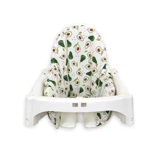 High Chair Cover for IKEA Antilop High Chair,Cotton Cover for Inflatable Cushion, Cushion Cover for High Chairs for Babies and Toddlers, High Chair Accessories, It is Only Cover! (Avocado)