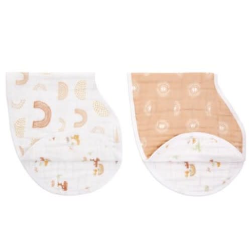 Keep Rising Burpy Bib 2pk | aden + anais