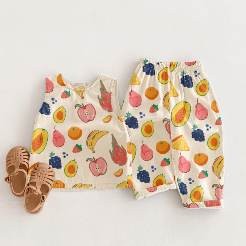 Baby Toddler 2-Piece Fruit Pattern Set