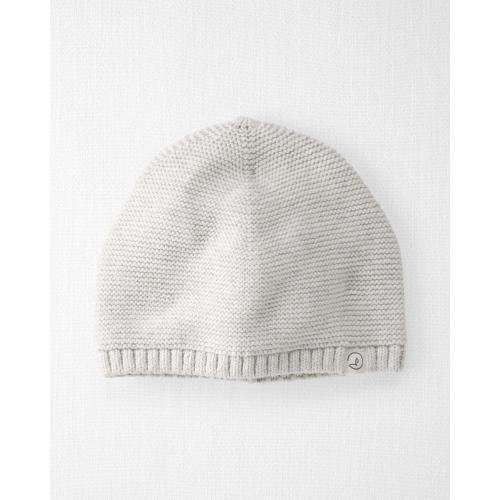 Baby Organic Cotton Sweater Knit Cap - Style,Light Gray Heather (Size: 3-9 Months)