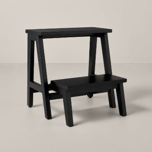 18" Wood Kitchen Step Stool - Black - Hearth & Hand™ With Magnolia