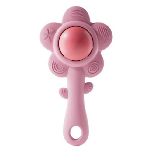 Flower Rattle | Silicone Sensory Development Toy | Babies Rattle Toy Sensory Teething Toy for Toddler Boy Girl Aged 6-18 Months