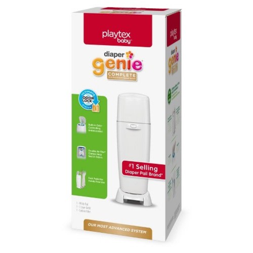 Diaper Genie Complete Assembled Pail, White