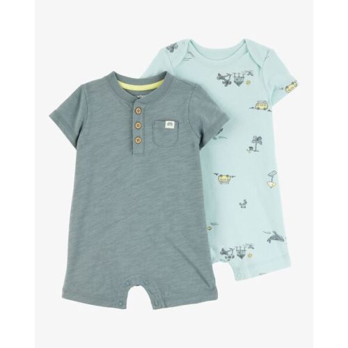 Baby 2-Pack Beach Print Rompers - Carter's | Carter's