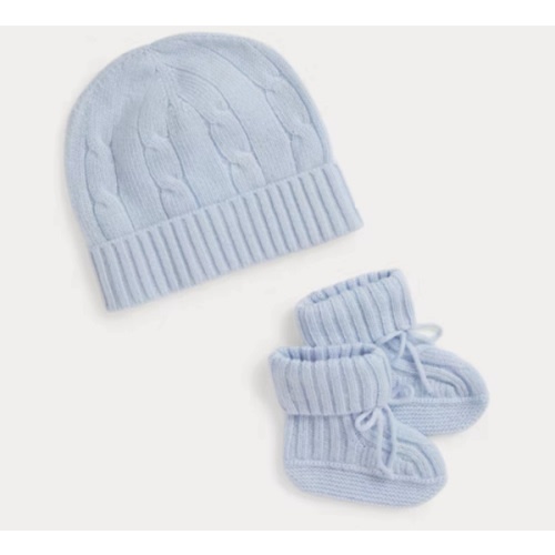 Cashmere Beanie & Bootie Set