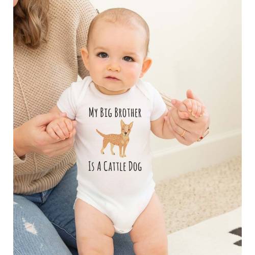 Red Cattle Dog Baby Onesie®, baby brother sister bodysuit