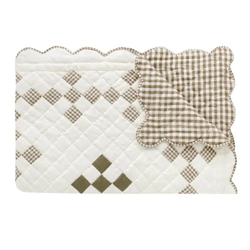 Cadillo BABY quilt, olive — Projektityyny