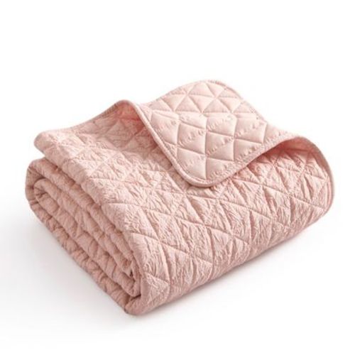Rowan Blush Quilted Throw - Levtex Home