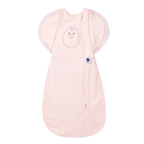 Nested Bean Air 6-in-1 Adaptable Baby Sleep Sack - Unweighted - Comfort & Safety for Natural Sleep, Preferred Arm Position Reduces Startle Reflex, Better for Baby, NB (7-13lbs) Soft Pink