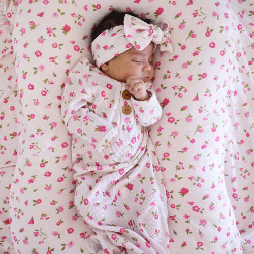 Penny's Posies Waffle Bamboo Oversized Swaddle Blanket