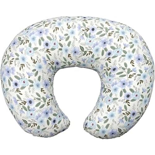 Nursing Pillow, Breastfeeding Pillows with Standard Size Removable Cover, Breast Feeding Pillow with Breathable Filling, Ergonomic Nursing Essentials for Bottle and Breastfeeding- Leaves…