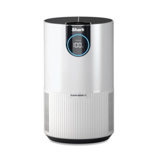 Shark Air Purifier with Nanoseal HEPA, Cleansense IQ, Odor Lock, Cleans up to 500 Sq. Ft, White, HP102