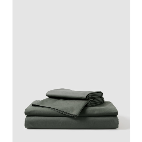 Home Organic Cool-air Percale Sheet Set made with Organic Cotton | Pact