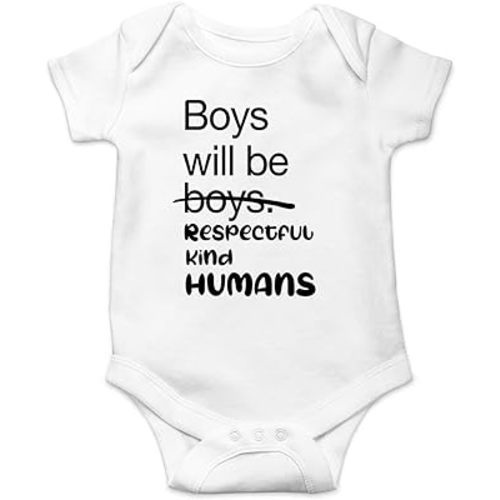Boys Will Be Kind Human - Toddler Gentleman Ladies I Have Arrived - Funny Cute Infant One-Piece Baby Bodysuit