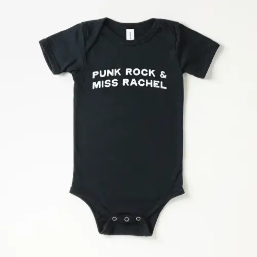 Punk Rock & Miss Rachel Baby Onesie | All The Small Tees
