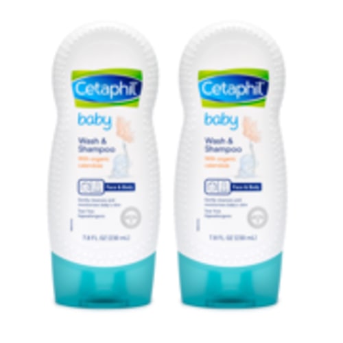 (2 Pack) Cetaphil Baby Wash & Shampoo with Organic Calendula, 7.8 Fl. Oz.