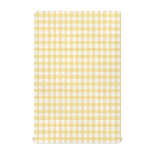 Yellow Gingham Crib Sheet