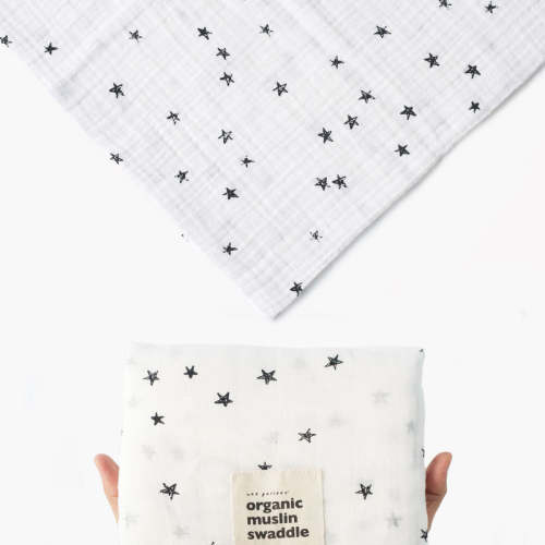 Stars | Organic Muslin Swaddle