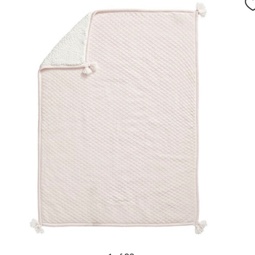 Luxe Cable Knit Sherpa Baby Blanket | Pottery Barn Kids